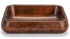  S.V.I.S.  Design UMYWALKA 60 CM PERSEUS BASIC - SMOKED METAL, MIEDZIANY I CZARNY, LAKIER PÓŁMATOWY UBX.PERSEUS.BC.060.000.MS.01.2